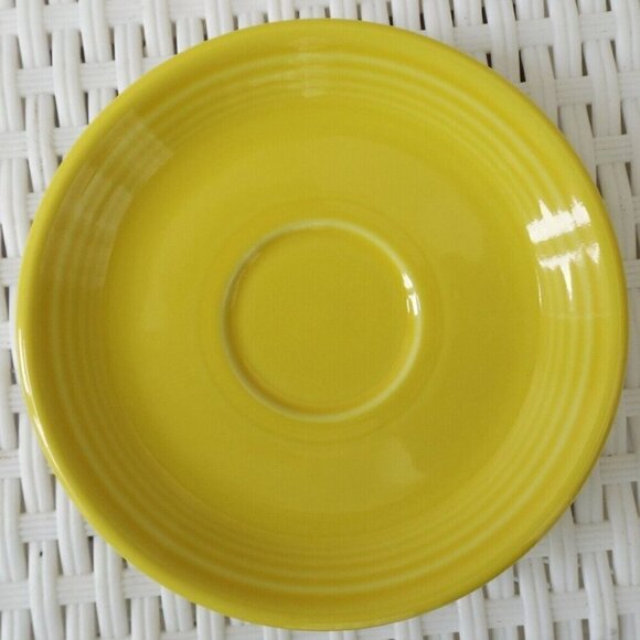 FIESTAWARE "Sunflower" yellow Coffee Cup & Saucer - Picture 3 of 6